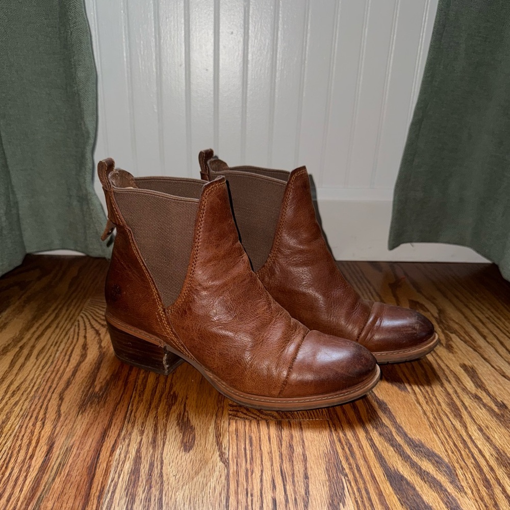 Timberland Women’s Brown Leather Ankle Boots